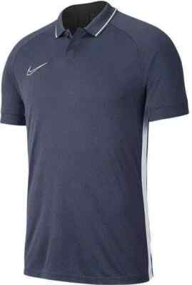 Nike BQ1496-060 Herren Polo 19 Academy Grau Shirt Oberteil Kragen T-Shirt (Größe S, M)