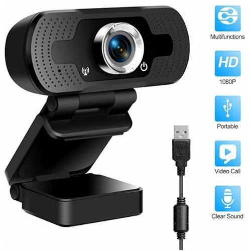 Webcam 1080P Full HD USB Cámara de Video Web Cam con PC Ordenador Chat |