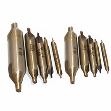 10tlg Zentrierbohrer 60&deg; HSS Kombiniert Center Bohrer Senker Drill Bit Set 1-5mm
