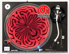 Big Red - 7"-12" DJ slipmat for LP turntable record player 