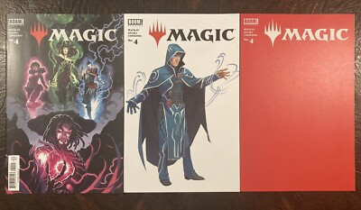 MAGIC THE GATHERING #4 SET OF 3 1:10 GUARA PLANESWALKER BLANK VARIANT COMIC BA