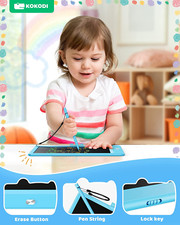 10" LCD Writing Tablet, Colorful Drawing Pad Erasable, Birthday Gift for Kid 3-6