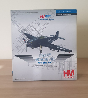 Hobby Master 1/72 HA1202 Grumman TBF Avenger USN Flight 19