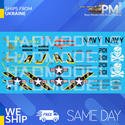 HAD models 48196/2022 1/48 Decal for F-14A VF-84 Jolly Rogers BuNo162702