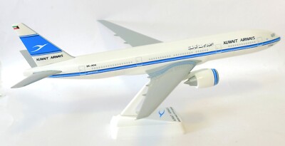 Boeing 777-200 Kuwait Airways 1990er Snap Fit Sammlermodell Maßstab 1:200