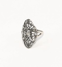 9901393 925er Anello Argento con Pietre Swarovski Tgl 52 Spirale Forma