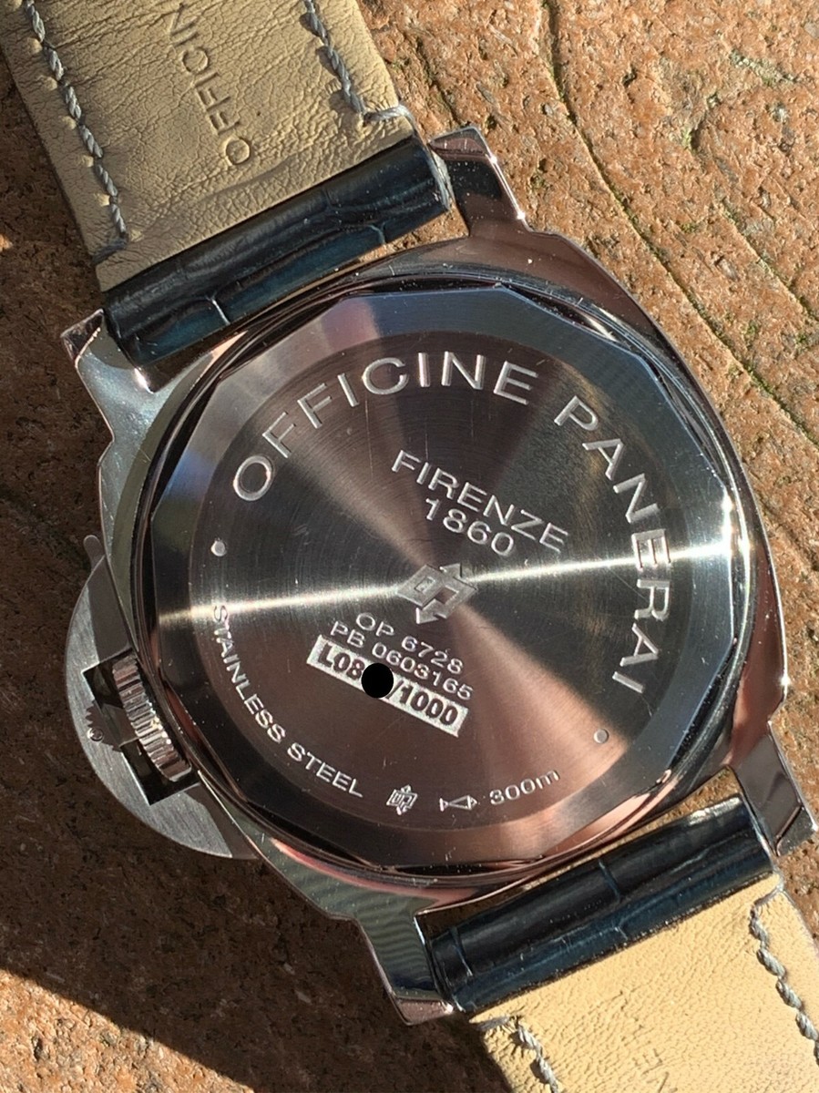 Panerai Luminor Complete Set Double Boxes And Papers Pam 000 44mm Fresh  Polished