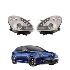 Kit Fari Proiettori DX/SX per ALFA ROMEO Giulietta dal 2010 (Parabola Cromata)