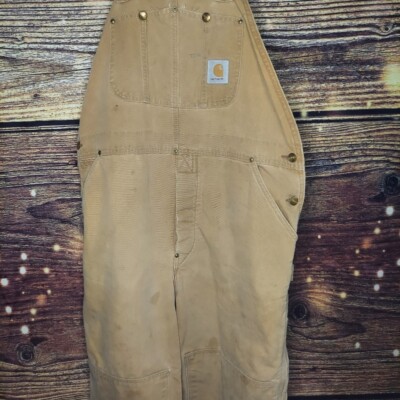 carhartt overall 80-90s USA製 38x32 90s Carhartt Insulated Quilt Lined Overalls | Vintage