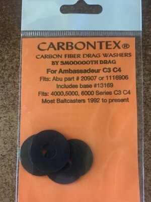 (4) Ambassadeur ABU 5500 CA, C3 & C4  6500 CARBONTEX  Drag Washers Compete Kit!