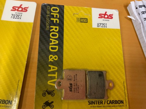 SBS OFF ROAD SINTERED FRONT AND REAR BRAKE PADS TO FIT KTM SX 85 2011 - Picture 3 of 3