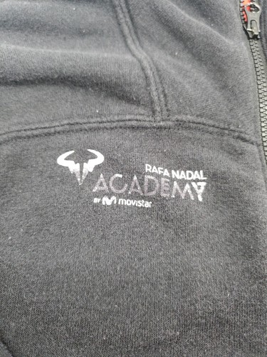 Rafa Nadal Nike Sweater Kids Small Size 8-10y Full Zip Black Pockets..#4053 - Picture 3 of 11