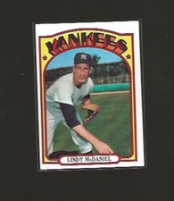 1972 TOPPS LINDY MCDANIEL #513 EX-EX+ MID-HIGHER GRADE