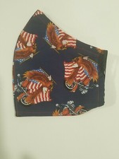 Handmade Washable Face Mask With Filter Pocket and Elastic For The Ears