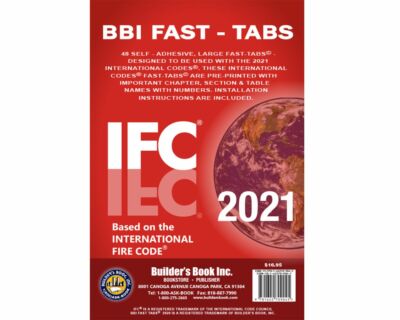 2021 International Fire Code (IFC) Fast Tabs - Index Tabs Only 