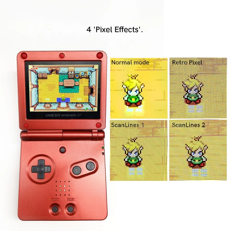 V5 Pre-Laminated Desaturation Drop In IPS High Backlit LCD Screen Kit For GBA SP - Image 4 of 4