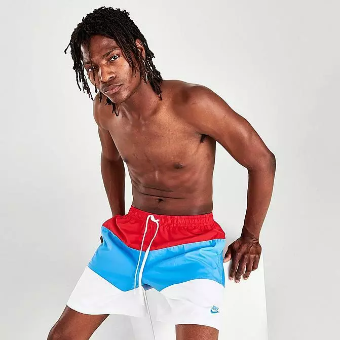Nike men's best sale woven shorts red