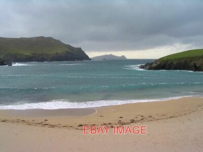 FOTO CLOGHER STRAND DINGLE HALBINSEL SCHÖNER STRAND FLANKIERT VON ZWEI LANDZUNGEN