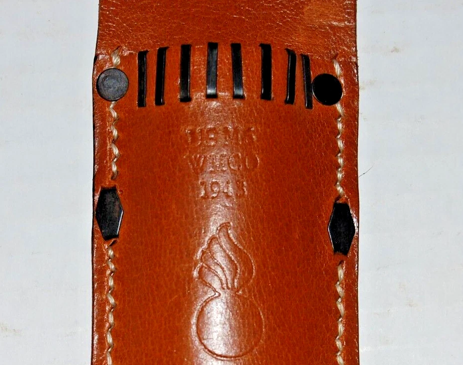 Cuchillo de lucha KA M3 de la Segunda Guerra Mundial con funda de cuero M6 - barra de cinturón - reproducción de la Segunda Guerra Mundial Foto 4 de 4