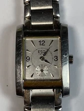 #2161 LADIES ESQ SILVER TONED WRISTWATCH