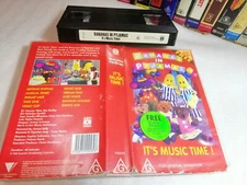 BANANAS IN PYJAMAS - IT"S MUSIC TIME - 1996 Australian ABC for Kids Video - VHS!