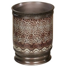 Mombasa Safari Animal Print Wastebasket Multi Warm