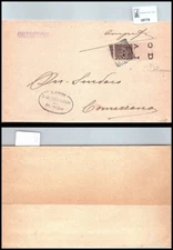 Storia postale Regno VEIII da Orzivecchi a Comezzano sassone 68 interspazio