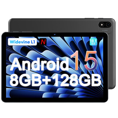 Headwolf Tablet 10.1'' Android 15 Tablets 8+128GB Octa Core 1920×1200 FHD IPS PC
