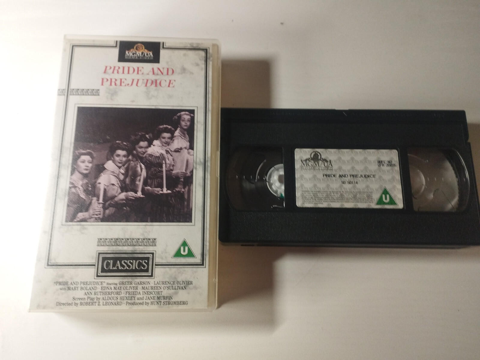 Pride And Prejudice Robert Leonard Greer Garson - VHS Tape English Am