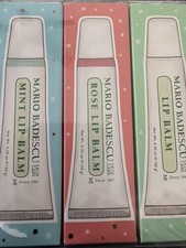 3pc Mario Badescu Lip Balm Mint  Rose Set .35oz ea New