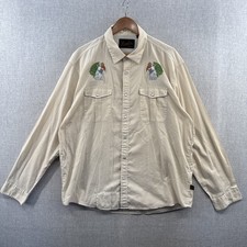 Camisa a Presión Howler Bros Gaucho Para Hombres XL PAR DE KEETS Periquito Manga Larga RETIRADA