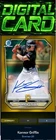 DIGITAL CARD Topps Bunt Baseball Konnor Griffin Bowman 26 Gold Chrome Auto 50CC
