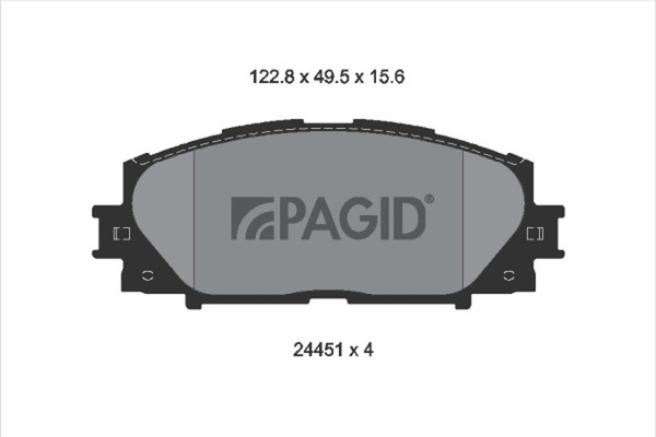 Bremsbelagsatz Scheibenbremse Pagid T1814N FüR Toyota Prius PHV Hybrid ZVW30 CT-image