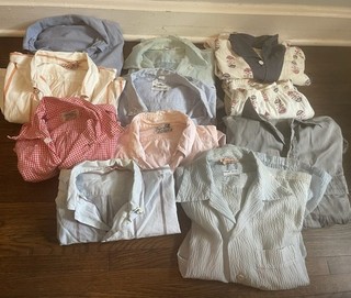 Lot Of 1950s 50s Early 1960s Men's Shirts Pajamas Small XS S DAMAGED THRASHED