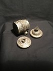 ANTIQUE TIBETAN REPOUSSE PRAYER WHEEL WITH SCROLL — photo 5
