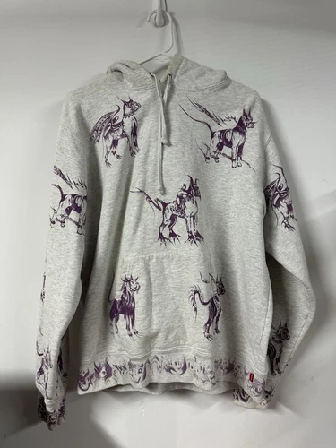Sweat à capuche Supreme Animals Hellhounds chiens gris violet SS20 pull