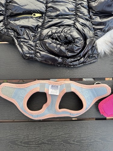 Set Leine Hundegeschirr Curli XS 33,9 - 38,2 cm rosa AniOne 24 - 28 cm Hellblau - Bild 2 von 13