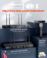 Microphone System, Phenyx Pro Wireless True Diversity Dual Cordless Mic Set,