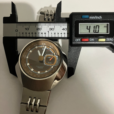 Vintage 1997 SEIKO ALBA AKA V707-0A10 Brown 41mm Quartz Men's