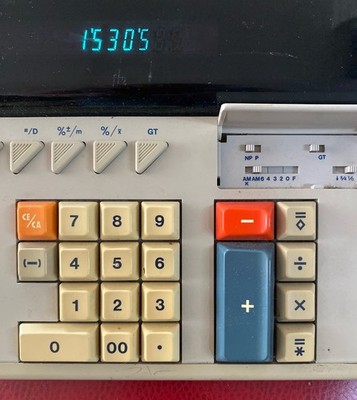 Vintage TA Adler-Royal  PD 120 Plus Calculator Works NOT Printing Cord Included
