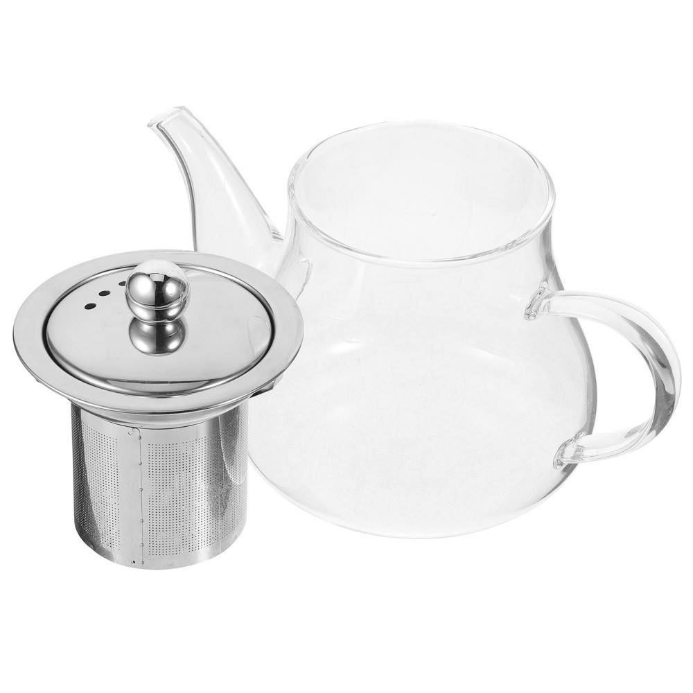 400ml Stainless Steel Teapot with Heat-Resistant Glass for Perfect Brewing