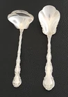 Gorham Strasbourg Sterling Silver Cream Ladle & Sugar Shell Spoon - 70g