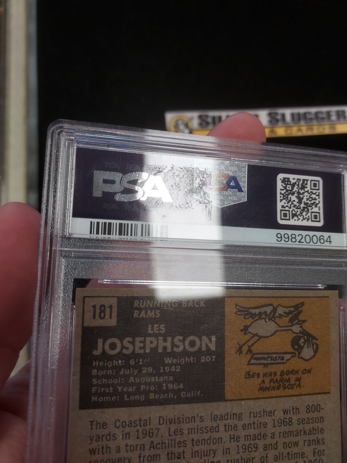1971 Les Josephson Topps Football Card #181 PSA 8 Los Angeles Rams Vintage 🐏 view 5
