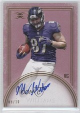 2015 Topps Definitive Collection Rookie Blue 9/10 Maxx Williams #DRA-MW Auto 1u0