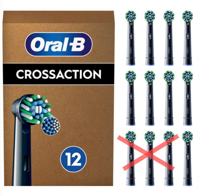 ORAL-B Cross Action Zahnbürsten Aufsätze 9 Stück B-WARE