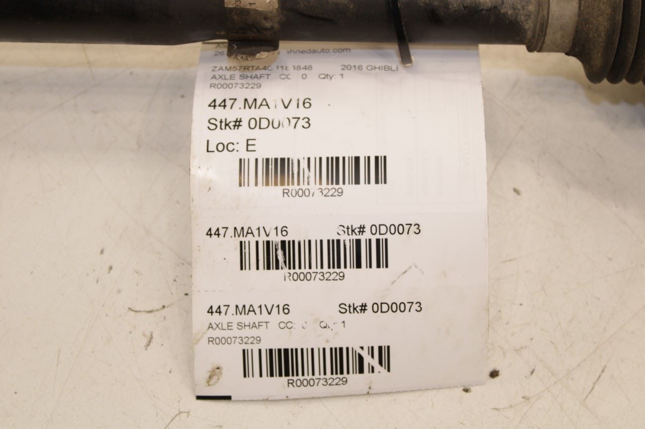 2014-17 Maserati Ghibli S Q4 Rear Right Side CV Axle Drive Half Shaft 670035263