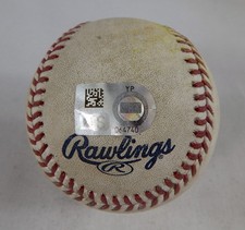 2022 Chicago Cubs Pirates Game Used Baseball Bryse Wilson P.J. Higgins Single 49