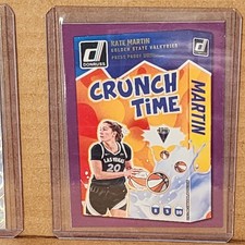 Kate Martin 2025 Donruss WNBA Purple Press Proof Crunch Time Card Valkyries
