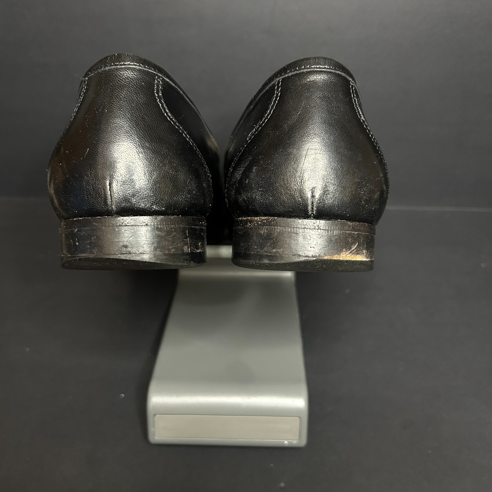 ET Wright Men's Black Leather Penny Loafers Slip On Dress Shoes Size 11.5B Italy image 8