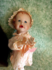 Hd-744 Yolanda Bello porcelain/cloth baby doll "EMILY" 12" tall Edwin Knowles co — photo 1